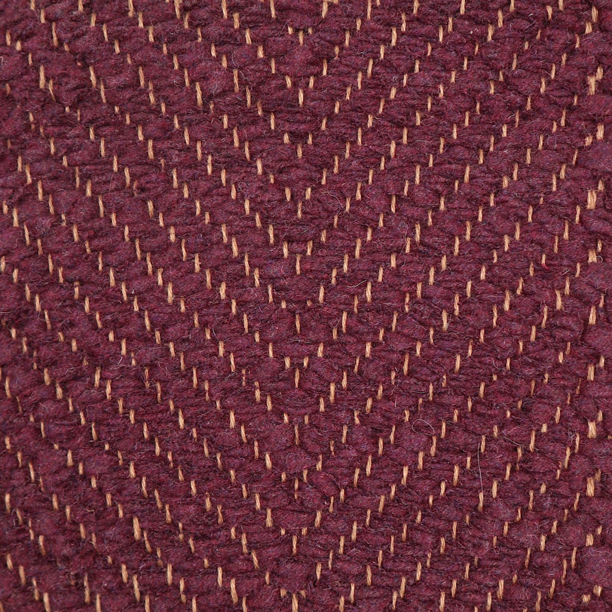 <p>Vertical Herringbone, burgundy 0036 on the brown yarn</p>