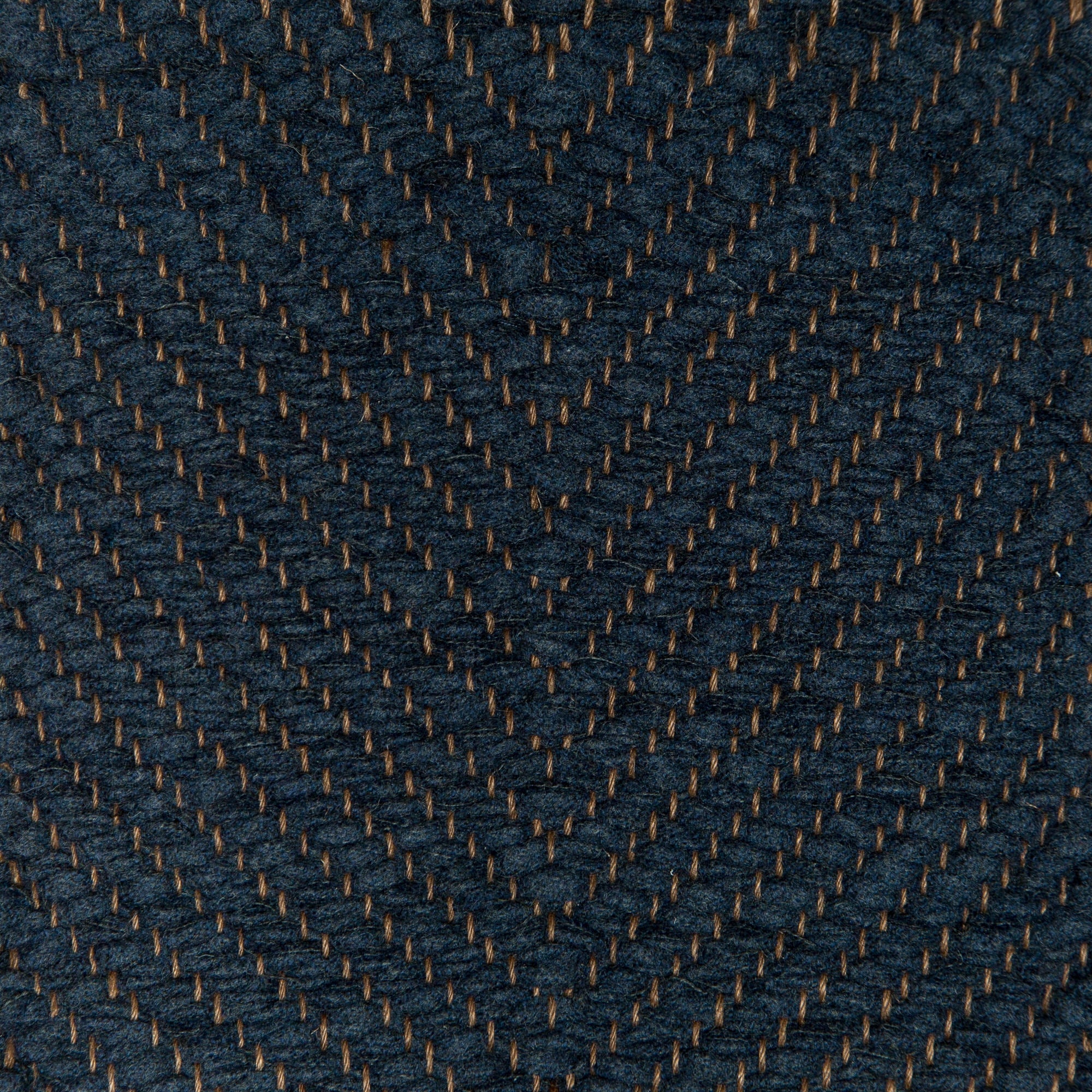 <p>Vertical Herringbone, dark blue 0452 on the brown yarn</p>