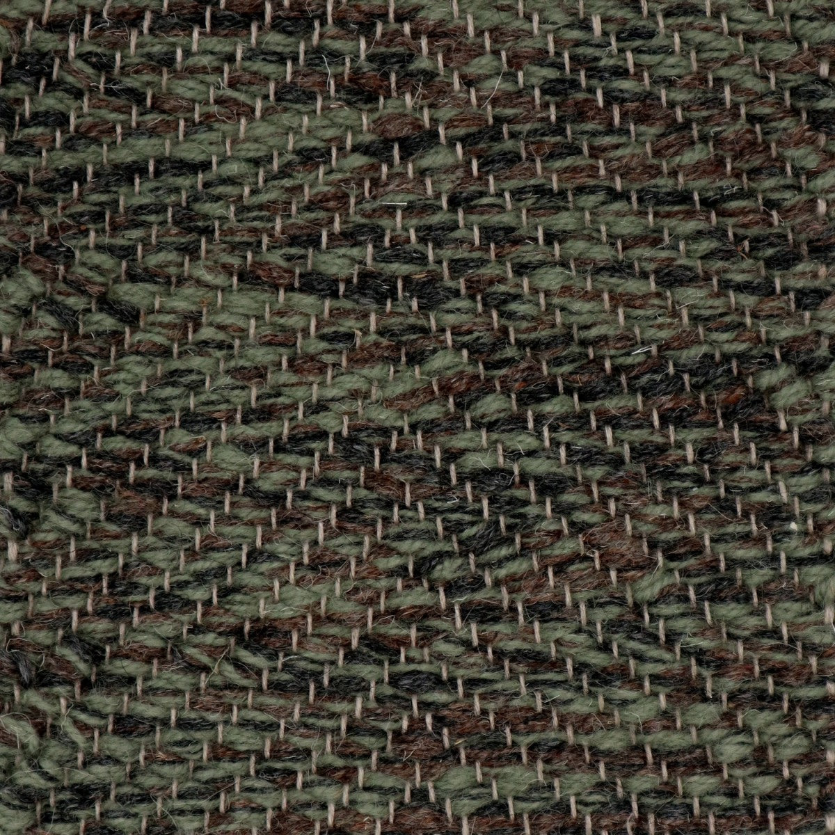 <p>Vertical Herringbone, green-brown mix 1025, 05, 17 on the natural yarn</p>