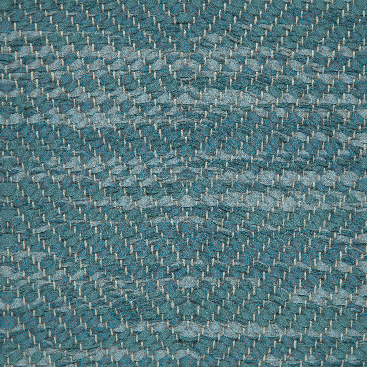 <p>Vertical Herringbone, light blue mix 0550, 0473, 0450 on natural yarn</p>