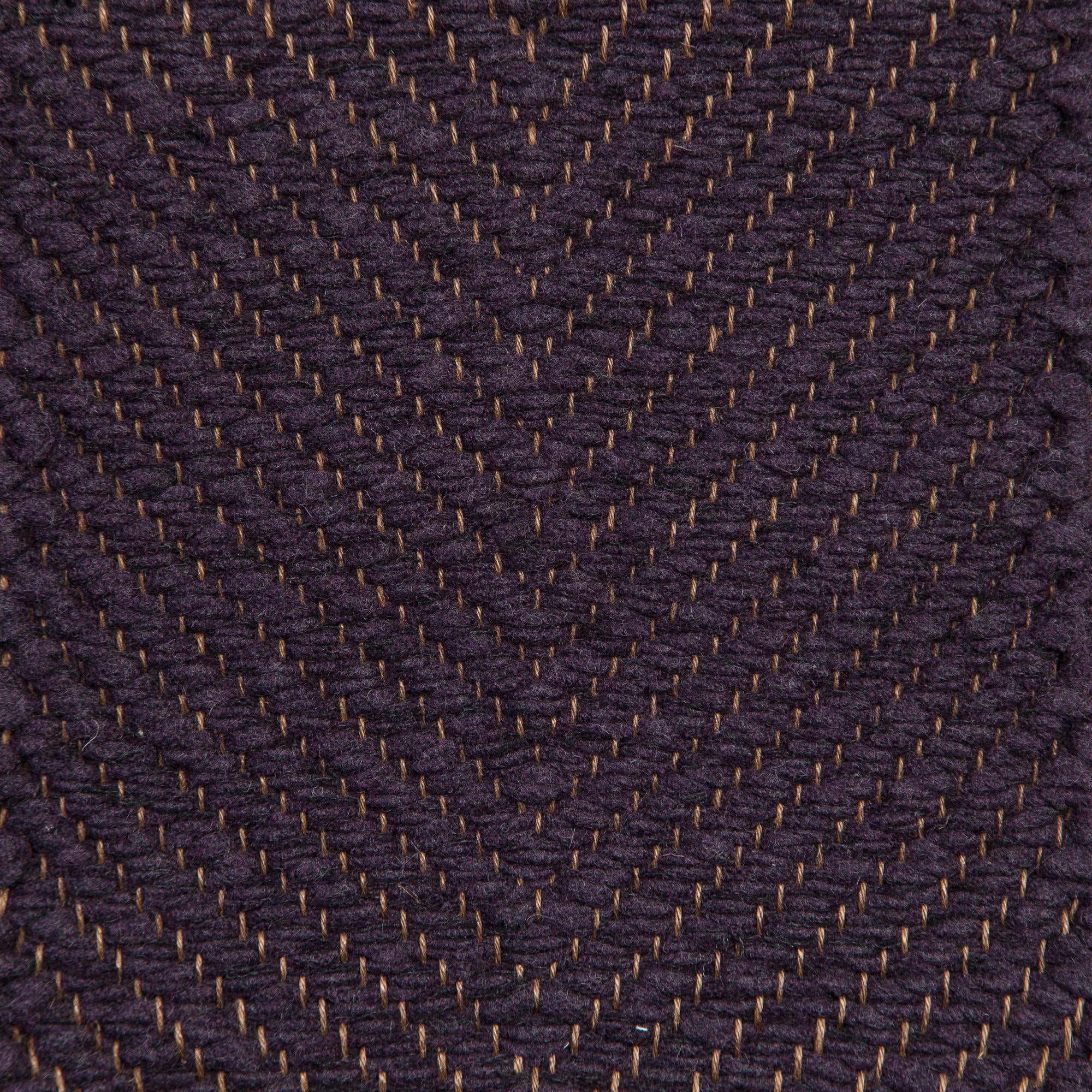 <p>Vertical Herringbone, violet 0443 on the brown yarn</p>