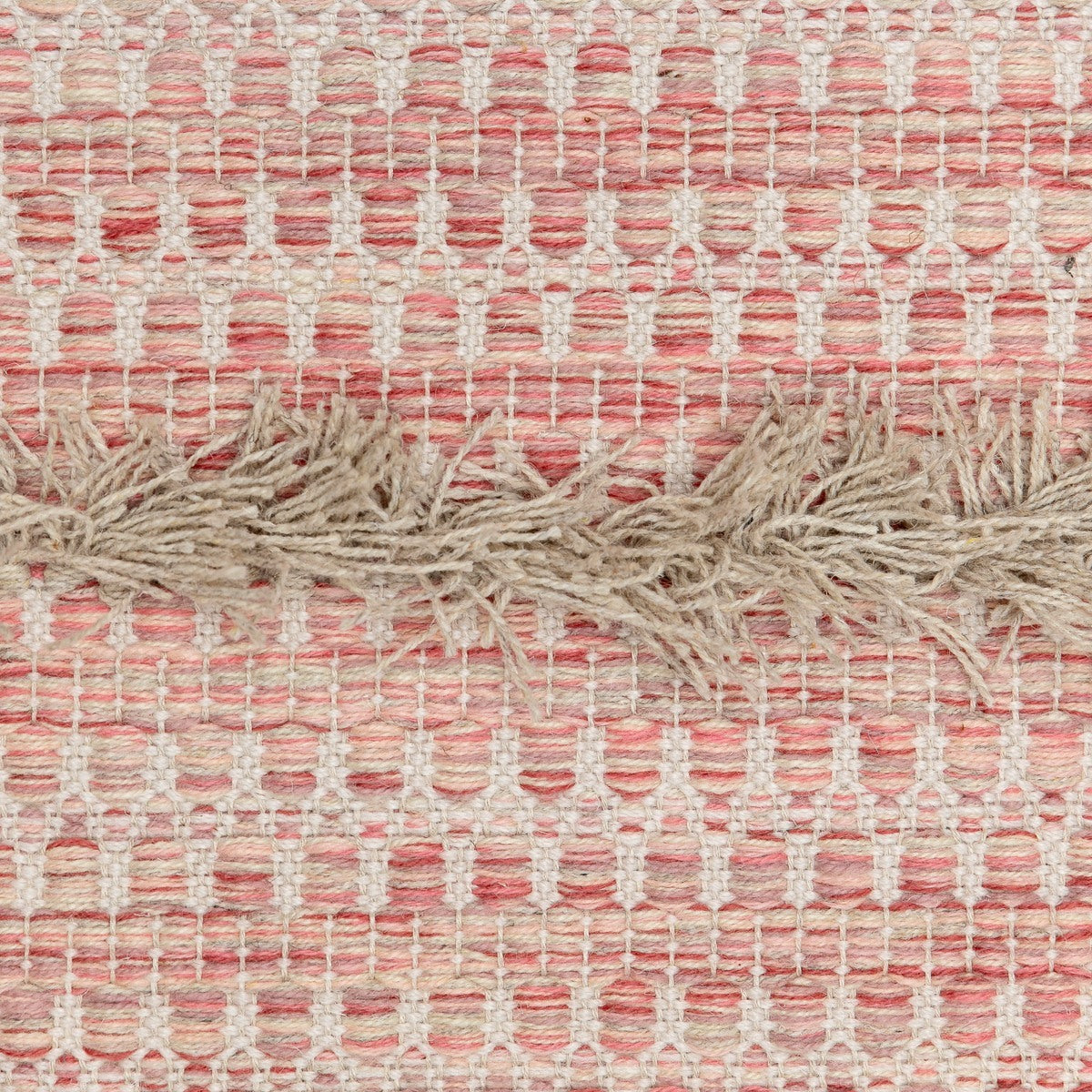 Folk Zig Zag Rya – Pink – Vandra Rugs