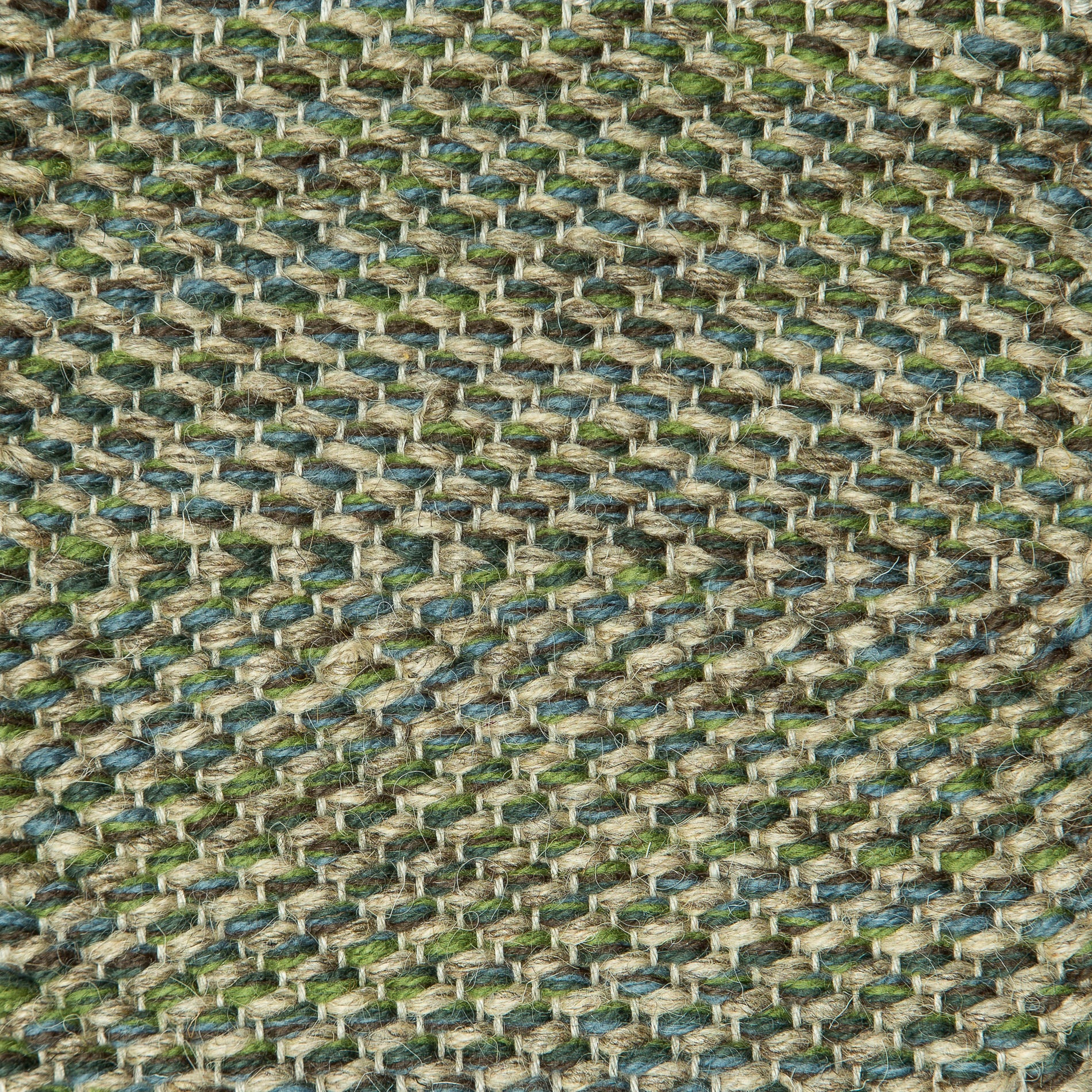 Herringbone – Green and Blue