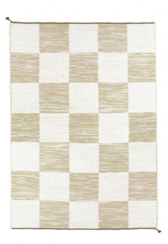 <p>Double Weave Chequered, 1 sq. - beige mix 200, 201, 203, 2 sq. - white mix 101, 102; natural yarn</p>