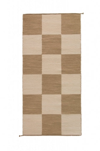 <p>Double Weave Chequered, 1sq - dark beige 200, 201, 203. 2sq - white mix 101, 102; yarn natural</p>
