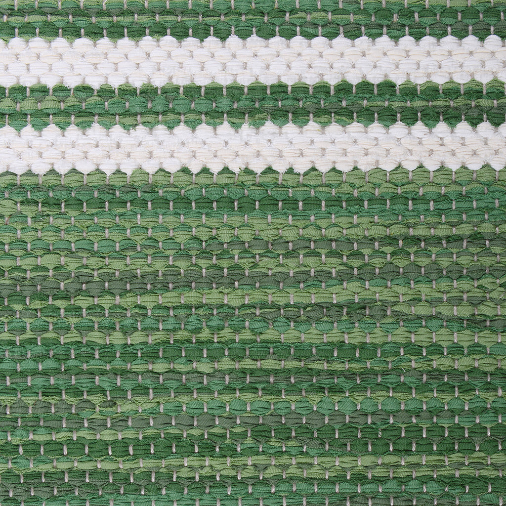 Single Weave Striped, green mix 415, 423, 437, 451, stripes white mix 100, 101; natural yarn <a href="/wp/wp-content/gallery/collection-stripes/6_1024.jpg">Click to large</a>