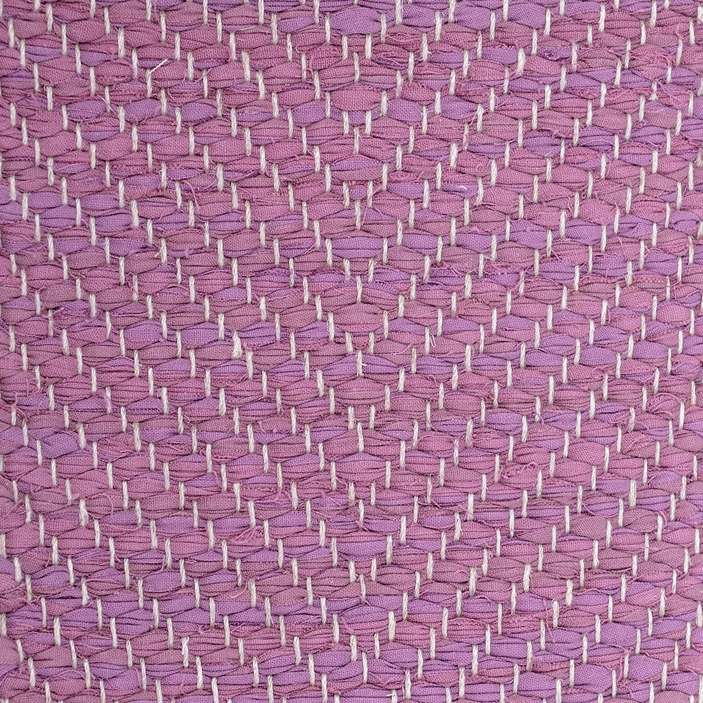 <p>Vertical Herringbone, lavender mix 390, 391, 392 on the natural yarn</p>