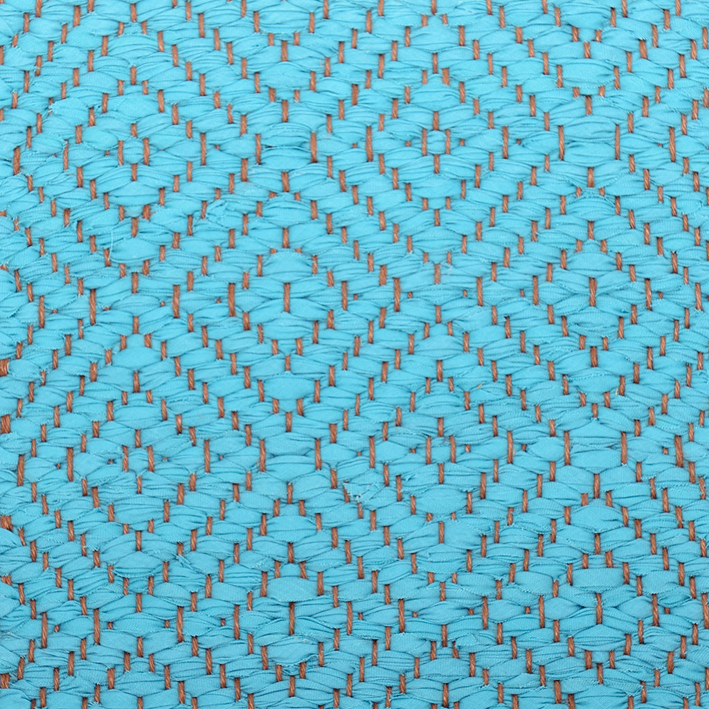 <p>Diamond Twill, turquoise 478; yarn - brown</p>