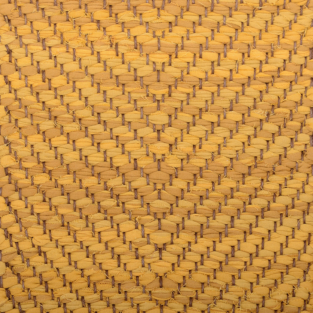 <p>Vertical Herringbone, yellow mix 265, 266, 267; yarn - brown</p>