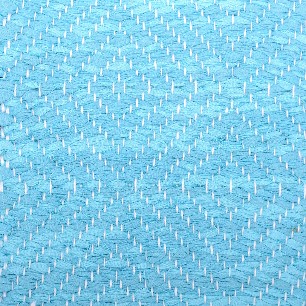 <p>Big Diamond Twill, aquamarine mix 400, 401/1, 400/1, 401; yarn - white</p>