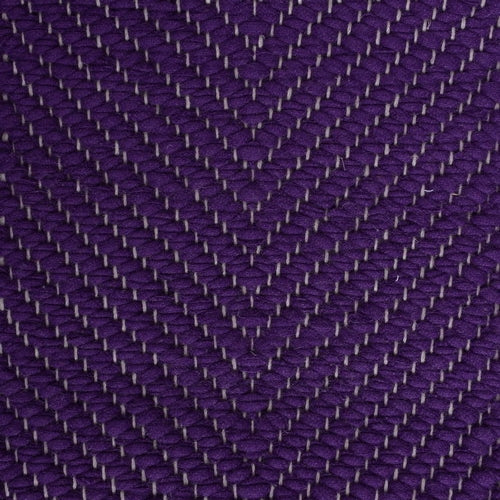 <p>Vertical Herringbone, violet H488 on the white yarn</p>