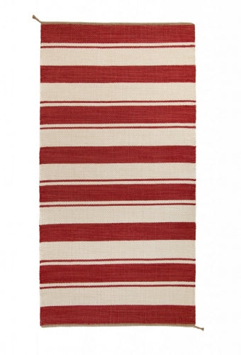<p>Single Weave Striped, red mix 307, 308, white mix 100, 101; yarn- natural</p>